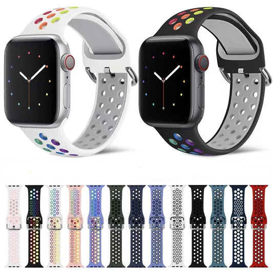 Silicone Strap For Apple Series 7 8 9 Ultra 2 Smart Watch W58 T500 X8 XS8 Smartwatch I7 I8 I9 T900 HK9 Pro Max