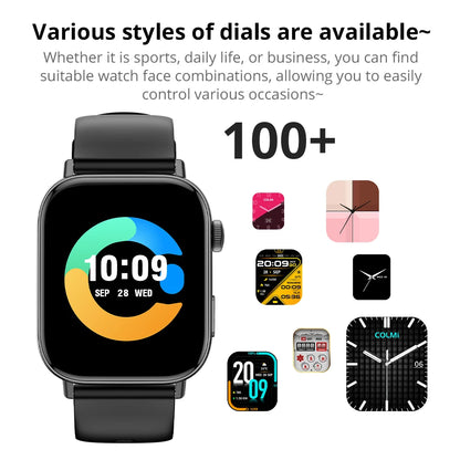 New COLMI C8 Max Voice Calling Smart Watch 1.93" Large HD Color Display Health and Fitness Tracking